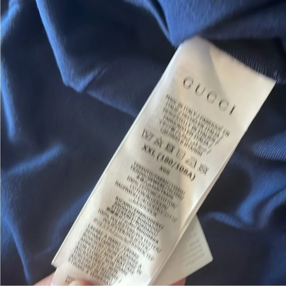 New Gucci 1921 logo embroidery shirt
